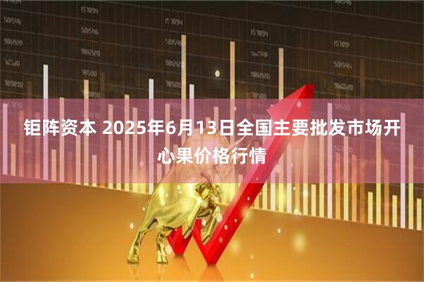 钜阵资本 2025年6月13日全国主要批发市场开心果价格行情