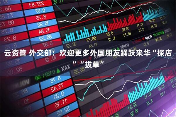 云资管 外交部：欢迎更多外国朋友踊跃来华“探店”“拔草”